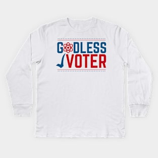 Godless Voter Shirt for Atheists Kids Long Sleeve T-Shirt